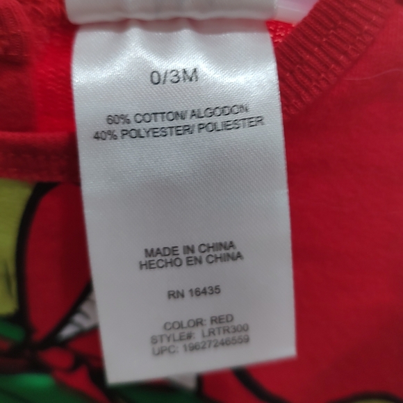 Dr. Seuss Grinch Baby Coverall Size 0 - 3 Months NEW The Grinch Baby Pajamas - Picture 3 of 6